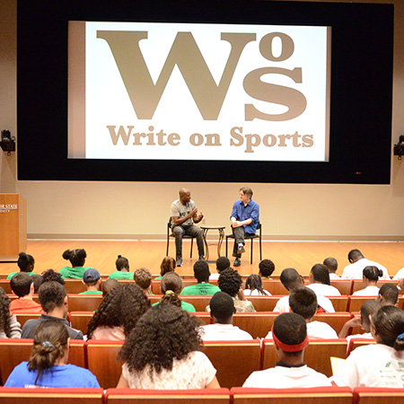 Harold Reynolds Guest Day at Write on Sports